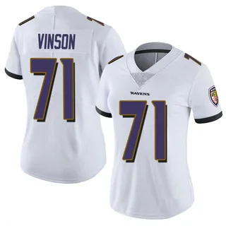Carson Vinson Baltimore Ravens Women's Limited Vapor Untouchable Nike Jersey - White