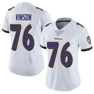 Carson Vinson Baltimore Ravens Women's Limited Vapor Untouchable Nike Jersey - White