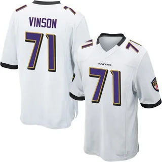 Carson Vinson Baltimore Ravens Youth Game Nike Jersey - White