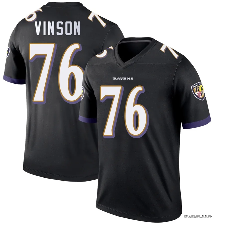 Carson Vinson Baltimore Ravens Youth Legend Nike Jersey - Black