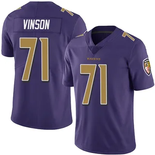Carson Vinson Baltimore Ravens Youth Limited Team Color Vapor Untouchable Nike Jersey - Purple