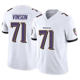 Carson Vinson Baltimore Ravens Youth Limited Vapor F.U.S.E. Nike Jersey - White