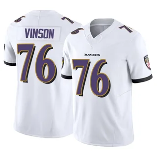 Carson Vinson Baltimore Ravens Youth Limited Vapor F.U.S.E. Nike Jersey - White