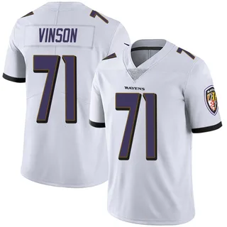 Carson Vinson Baltimore Ravens Youth Limited Vapor Untouchable Nike Jersey - White