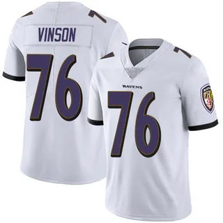 Carson Vinson Baltimore Ravens Youth Limited Vapor Untouchable Nike Jersey - White
