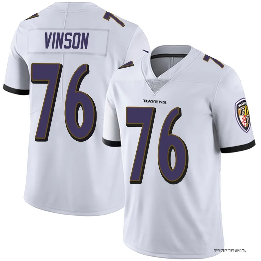 Carson Vinson Baltimore Ravens Youth Limited Vapor Untouchable Nike Jersey - White