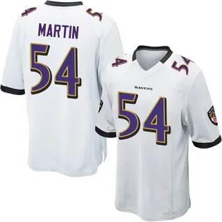 Chandler Martin Baltimore Ravens Men's Game Nike Jersey - White