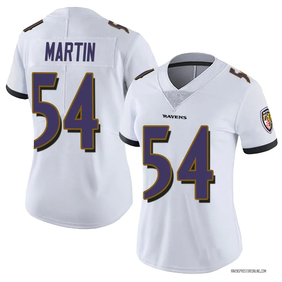 Chandler Martin Baltimore Ravens Women's Limited Vapor Untouchable Nike Jersey - White