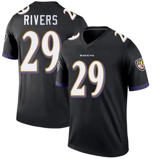 Chandler Rivers Baltimore Ravens Youth Legend Nike Jersey - Black