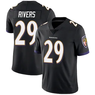 Chandler Rivers Baltimore Ravens Youth Limited Alternate Vapor Untouchable Nike Jersey - Black