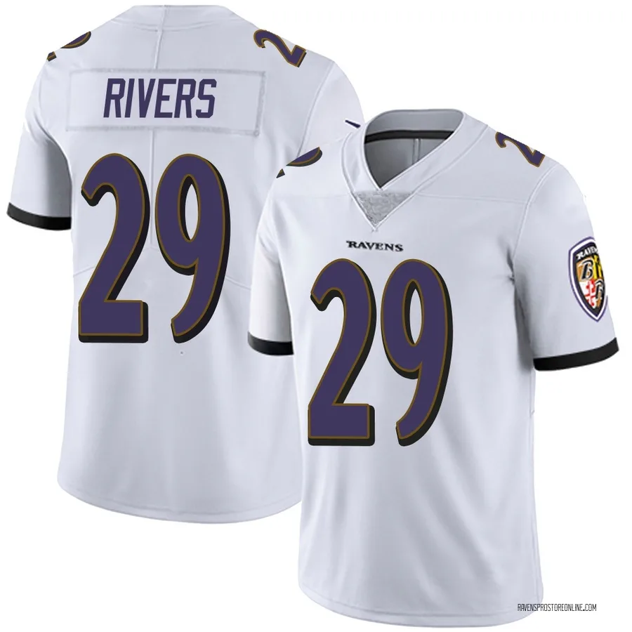 Chandler Rivers Baltimore Ravens Youth Limited Vapor Untouchable Nike Jersey - White