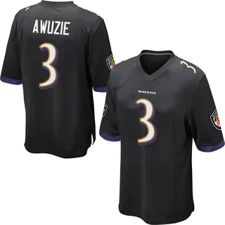 Chidobe Awuzie Baltimore Ravens Men's Game Nike Jersey - Black