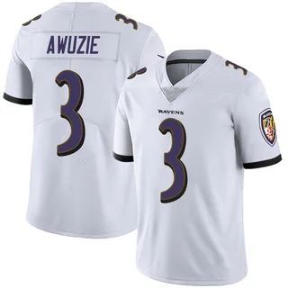 Chidobe Awuzie Baltimore Ravens Men's Limited Vapor Untouchable Nike Jersey - White