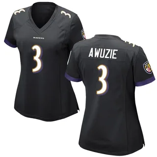 Chidobe Awuzie Baltimore Ravens Women's Game Nike Jersey - Black
