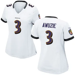 Chidobe Awuzie Baltimore Ravens Women's Game Nike Jersey - White
