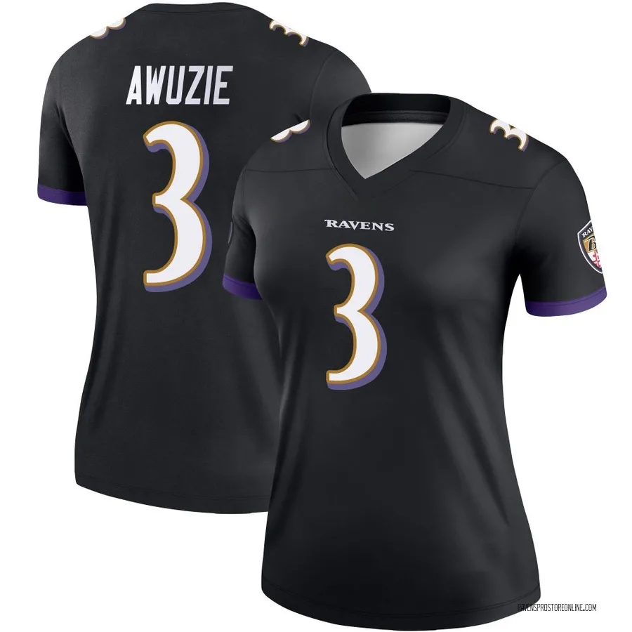 Chidobe Awuzie Baltimore Ravens Women's Legend Nike Jersey - Black