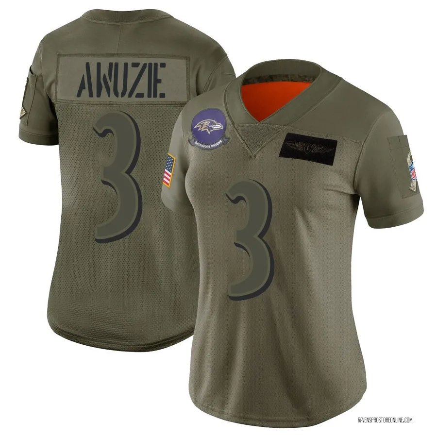 Chidobe Awuzie Baltimore Ravens Women's Limited 2019 Salute to Service Nike Jersey - Camo