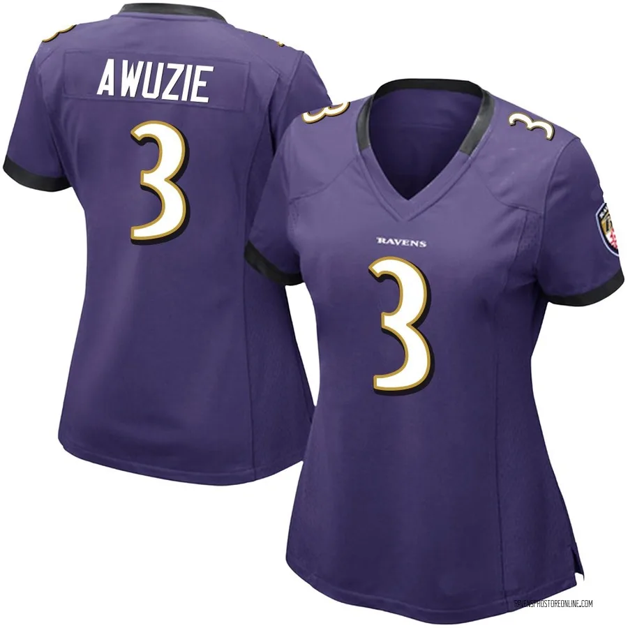 Chidobe Awuzie Baltimore Ravens Women's Limited Team Color Vapor Untouchable Nike Jersey - Purple