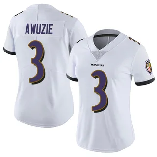 Chidobe Awuzie Baltimore Ravens Women's Limited Vapor Untouchable Nike Jersey - White