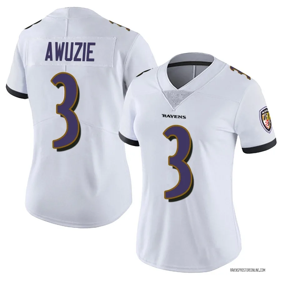 Chidobe Awuzie Baltimore Ravens Women's Limited Vapor Untouchable Nike Jersey - White