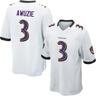Chidobe Awuzie Baltimore Ravens Youth Game Nike Jersey - White