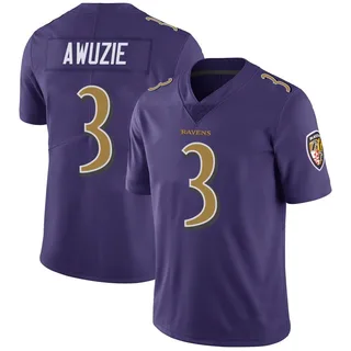 Chidobe Awuzie Baltimore Ravens Youth Limited Color Rush Vapor Untouchable Nike Jersey - Purple
