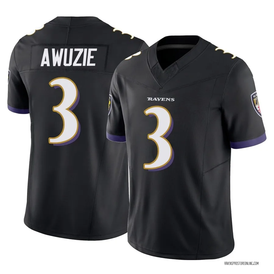 Chidobe Awuzie Baltimore Ravens Youth Limited Vapor F.U.S.E. Nike Jersey - Black