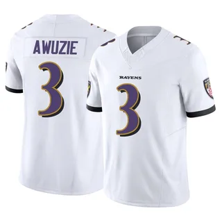 Chidobe Awuzie Baltimore Ravens Youth Limited Vapor F.U.S.E. Nike Jersey - White