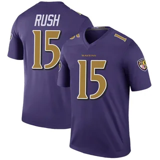 Cooper Rush Baltimore Ravens Men's Color Rush Legend Nike Jersey - Purple