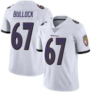 Corey Bullock Baltimore Ravens Men's Limited Vapor Untouchable Nike Jersey - White