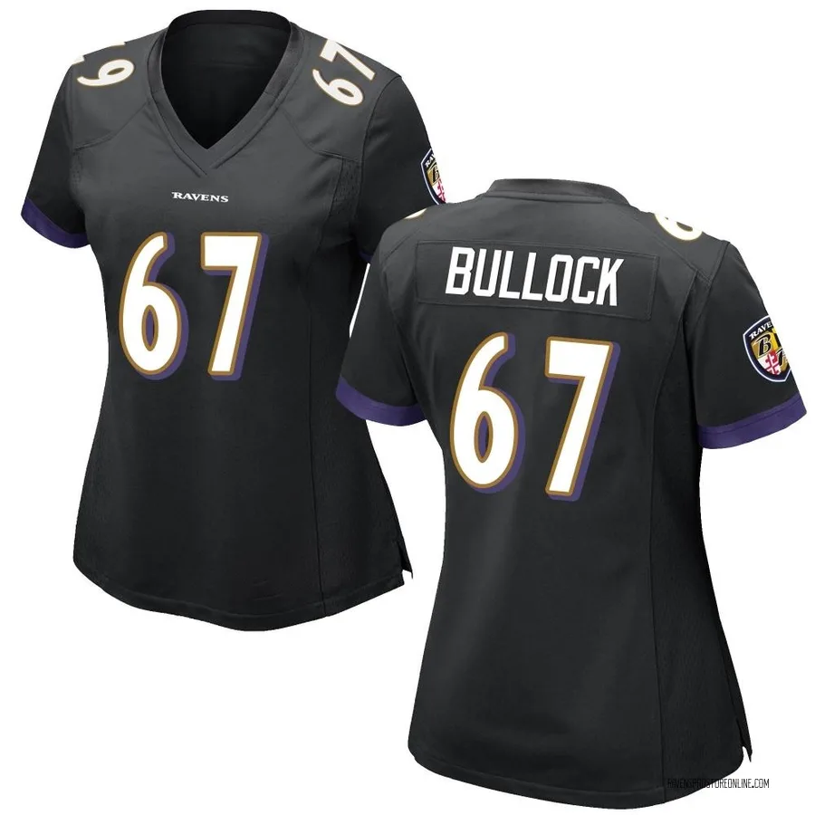 Corey Bullock Baltimore Ravens Women's Game Nike Jersey - Black
