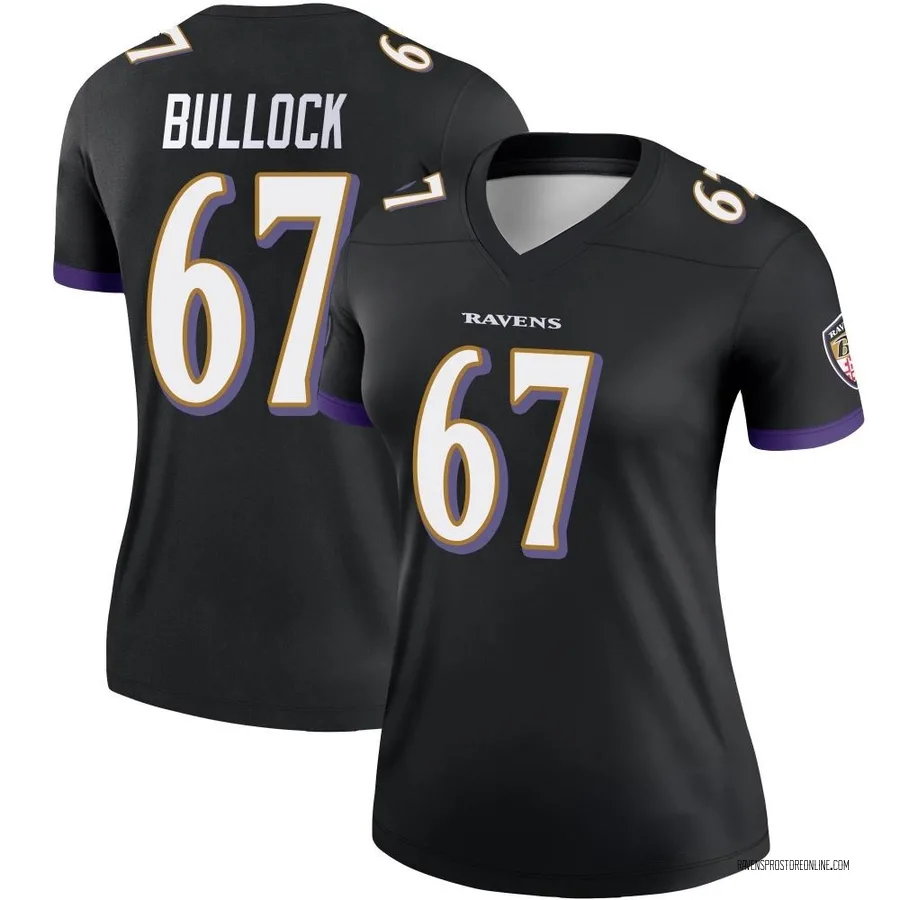 Corey Bullock Baltimore Ravens Women's Legend Nike Jersey - Black