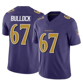 Corey Bullock Baltimore Ravens Youth Limited Vapor F.U.S.E. Nike Jersey - Purple