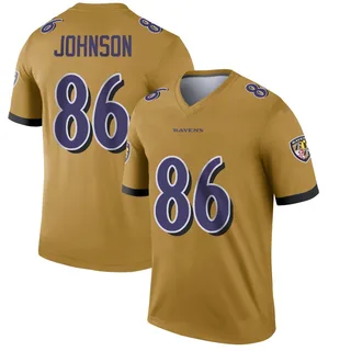Cornelius Johnson Baltimore Ravens Men's Legend Inverted Nike Jersey - Gold