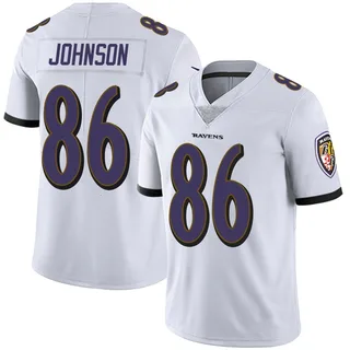 Cornelius Johnson Baltimore Ravens Men's Limited Vapor Untouchable Nike Jersey - White