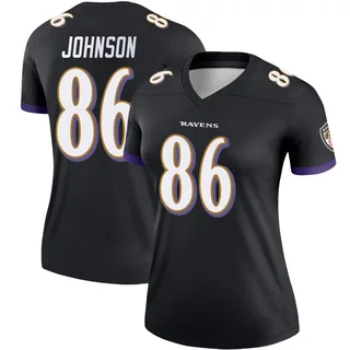 Cornelius Johnson Baltimore Ravens Women's Legend Nike Jersey - Black