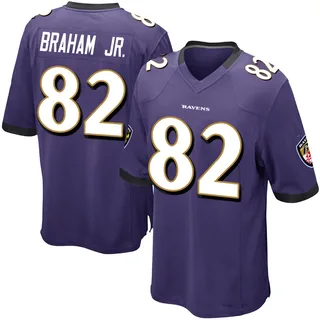 Cortez Braham Jr. Baltimore Ravens Men's Game Team Color Nike Jersey - Purple