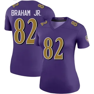 Cortez Braham Jr. Baltimore Ravens Women's Color Rush Legend Nike Jersey - Purple