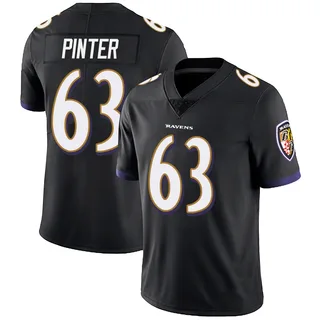 Danny Pinter Baltimore Ravens Men's Limited Alternate Vapor Untouchable Nike Jersey - Black