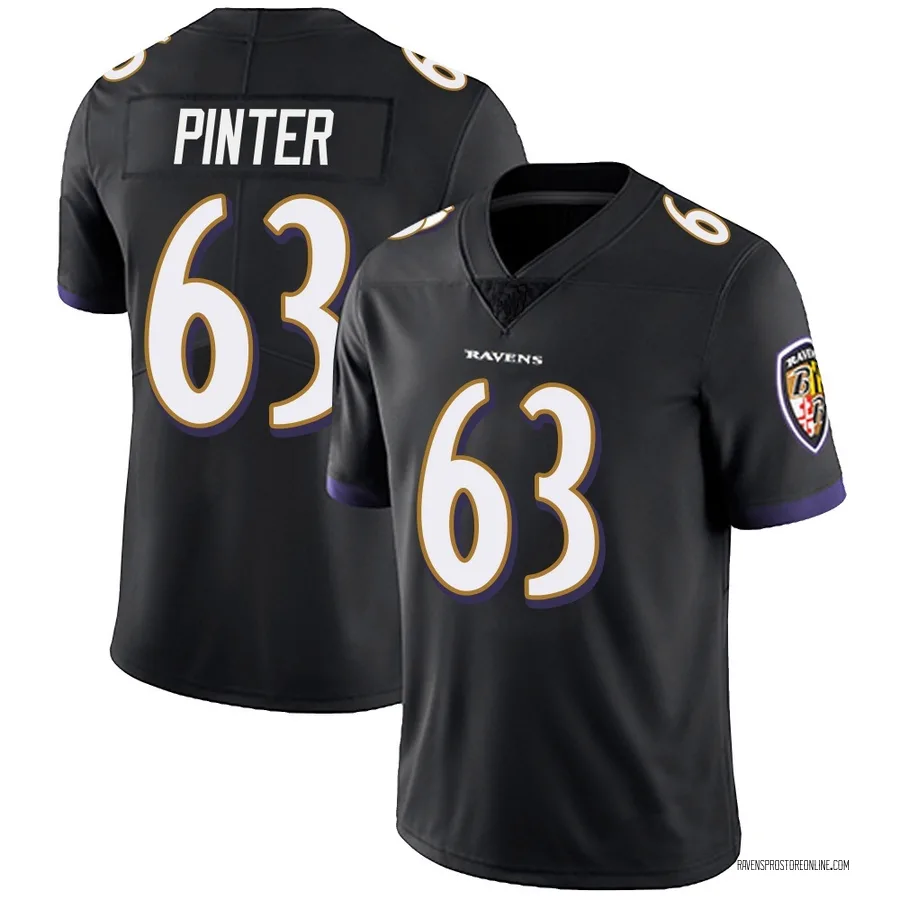 Danny Pinter Baltimore Ravens Men's Limited Alternate Vapor Untouchable Nike Jersey - Black