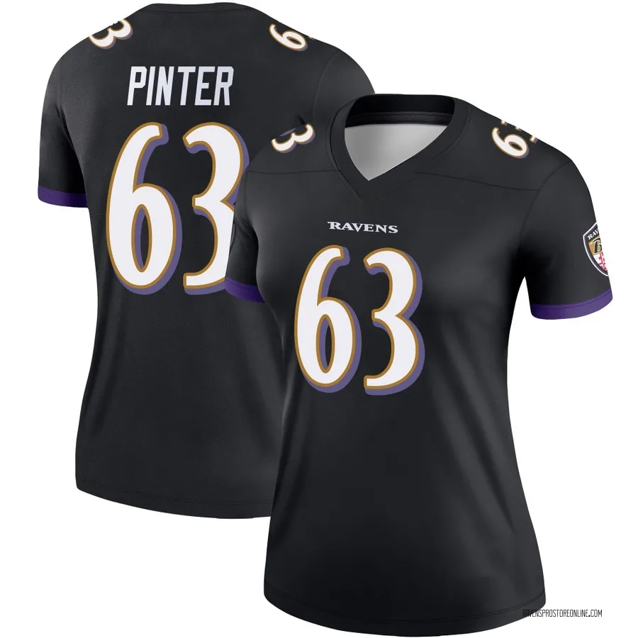 Danny Pinter Baltimore Ravens Women's Legend Nike Jersey - Black
