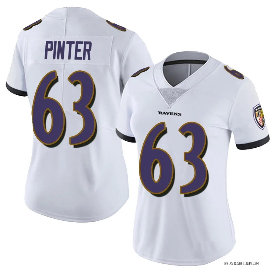 Danny Pinter Baltimore Ravens Women's Limited Vapor Untouchable Nike Jersey - White