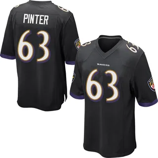 Danny Pinter Baltimore Ravens Youth Game Nike Jersey - Black