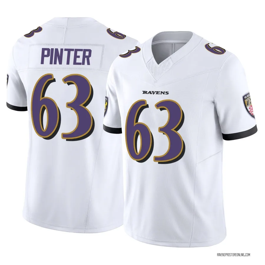Danny Pinter Baltimore Ravens Youth Limited Vapor F.U.S.E. Nike Jersey - White