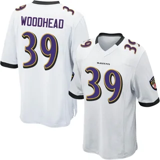 Danny Woodhead Baltimore Ravens Men's Game Nike Jersey - White