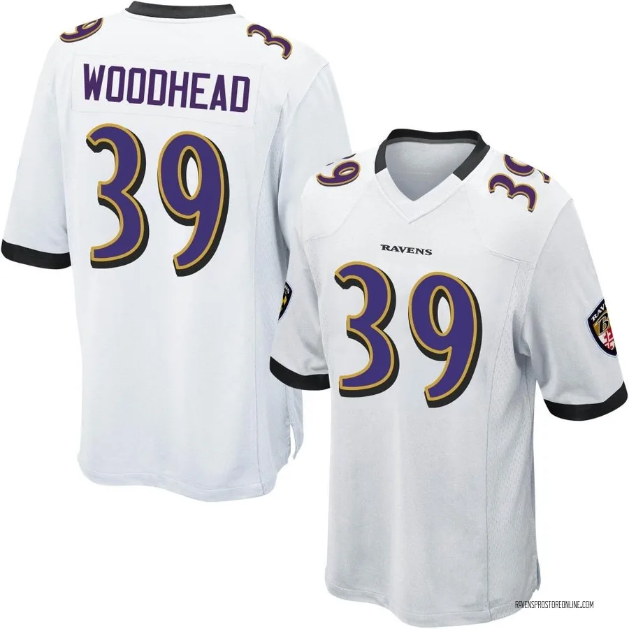 Danny Woodhead Baltimore Ravens Men's Game Nike Jersey - White