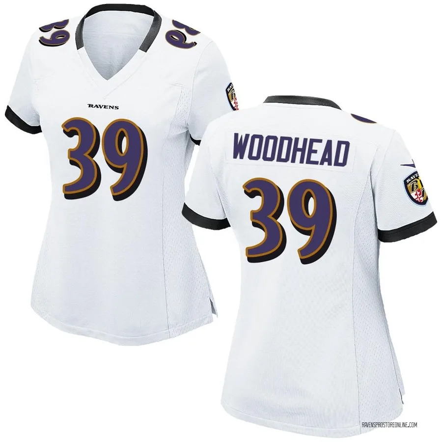 Danny Woodhead Baltimore Ravens Women's Game Nike Jersey - White