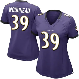 Danny Woodhead Baltimore Ravens Women's Limited Team Color Vapor Untouchable Nike Jersey - Purple