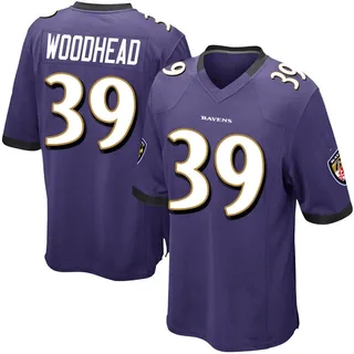 Danny Woodhead Baltimore Ravens Youth Game Team Color Nike Jersey - Purple