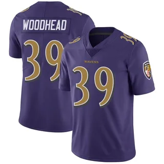Danny Woodhead Baltimore Ravens Youth Limited Color Rush Vapor Untouchable Nike Jersey - Purple